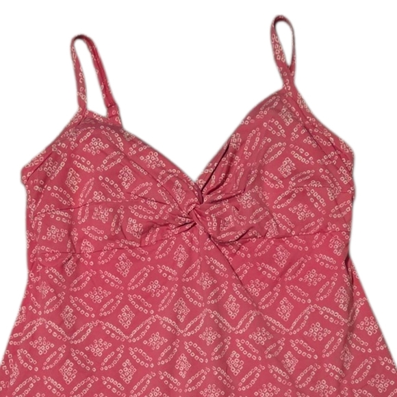 Lands END Women's Swim Dress One Piece Underwire Bra Pink Size 10 Thin Straps - Picture 3 of 8